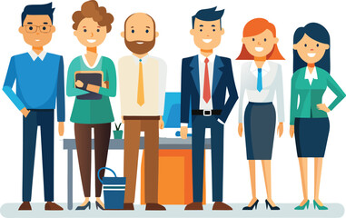 Diverse team ready to collaborate in modern office bringing fresh ideas and creating innovative solutions with professional, vibrant energy and enthusiasm