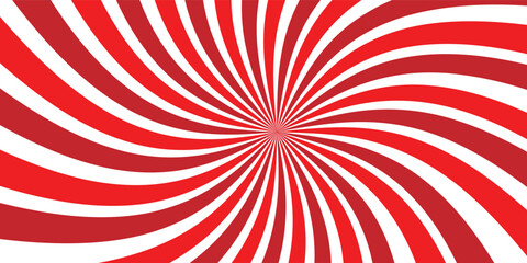 Fototapeta premium Caramel candy sunburst background. Salted caramel ice cream sunburst design wallpaper. Perfect for templates, banners, posters, flyers. Beautiful rotating cartoon rays and beams. Vector.