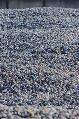 Gravel piles