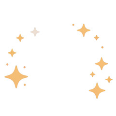 Obraz premium golden stars on white background