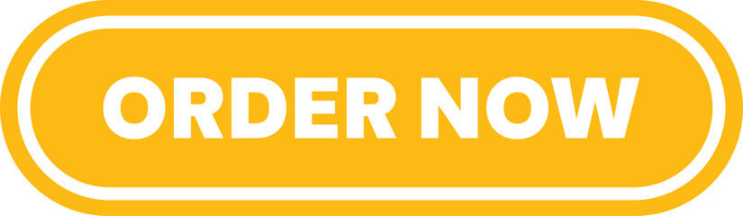 Yellow order now button modern flat design website element vector illustration of a call to action button