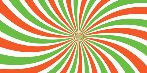 Caramel candy sunburst background. Salted caramel ice cream sunburst design wallpaper. Perfect for templates, banners, posters, flyers. Beautiful rotating cartoon rays and beams. eps10.