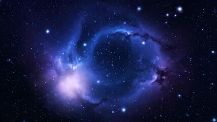 Celestial Cosmos: A mesmerizing capture of a nebula ablaze with starlight, offering a sense of the cosmos' vastness and beauty. - Powered by Adobe