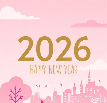 Happy new year illustration 2066