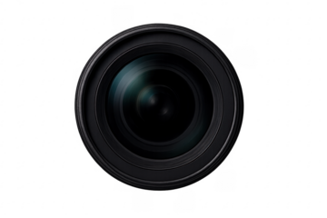 Camera lens isolated transparent background equipment