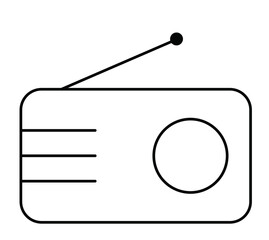 radio icon vector illustration
