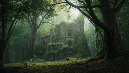 morning in the forest