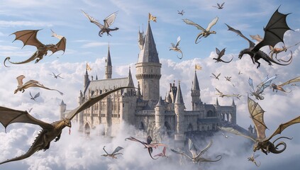 prague castle in winter