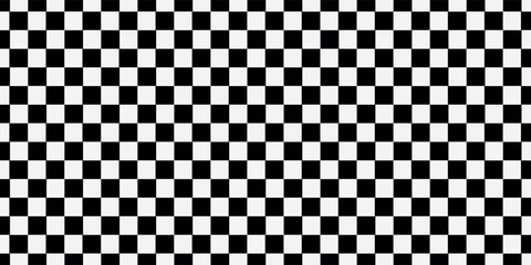 Black and white checkered pattern, Checkerboard seamless pattern