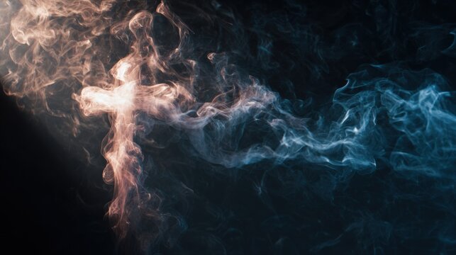 Cross-Shaped Smoke Formation