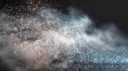Glittering Particles and Mist