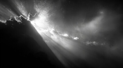 Sunlight Piercing Through Clouds