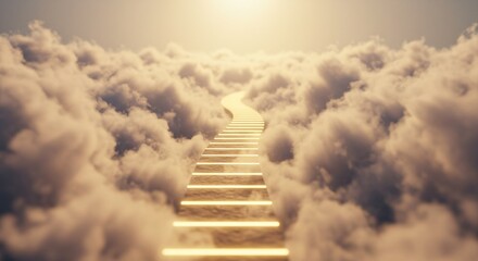 Graceful Ascension Through Dreamy, Cotton‑like Clouds