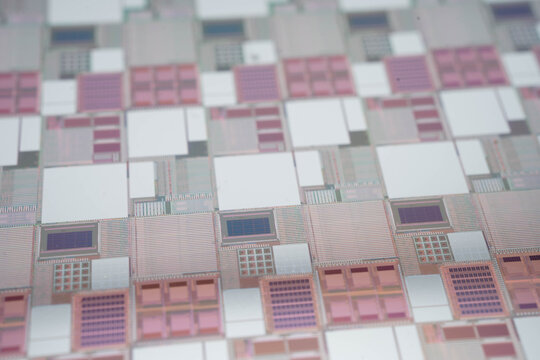 Silicon wafer for manufacturing semiconductor of integrated circuit.