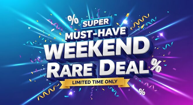 Don't miss this super must-have weekend rare deal for a limited time only, shop now and save big with amazing discounts and offers available for a short period