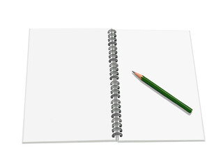 リングノートと鉛筆（無地）