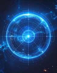 Sci-fi Earth, glowing portal