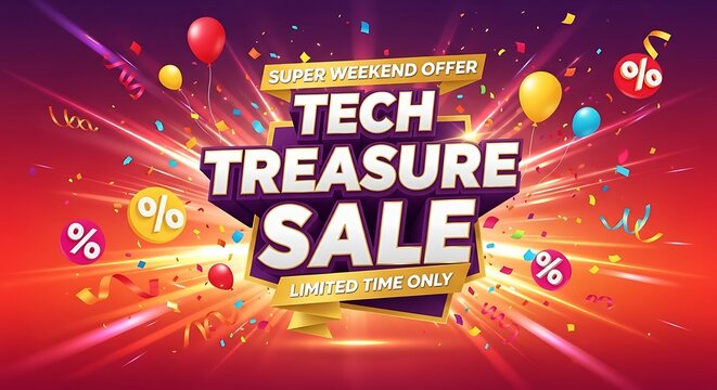 Get ready for incredible savings during the tech treasure sale super weekend offer, but hurry, it's for a limited time only, so don't miss out on the excitement and the deals