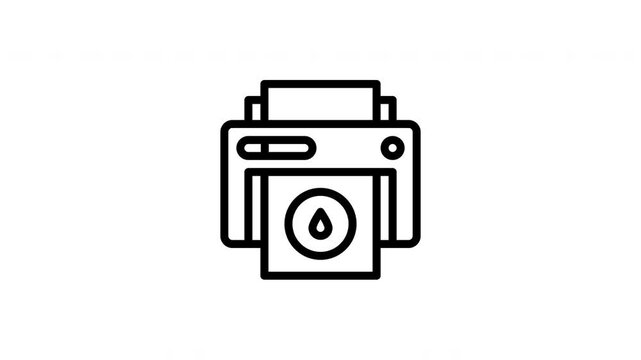 color printer animated icon