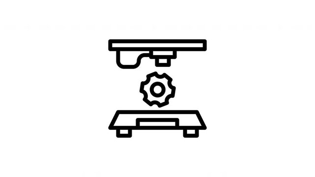 industrial printer animated icon