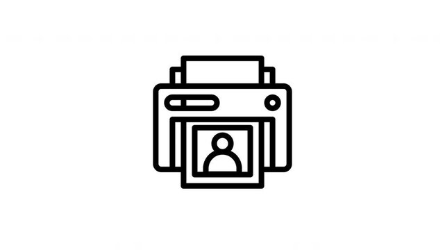 photo printer animated icon