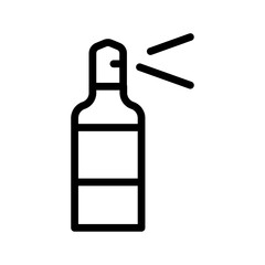 Spray Bottle Line Icon — Cleaning, Sanitizing & Disinfecting