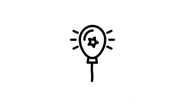 LED balloon animated icon