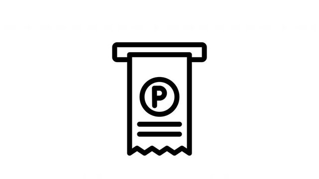 ticket animated icon