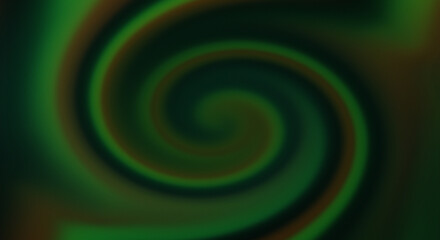 Dark Green Swirling Abstract Background