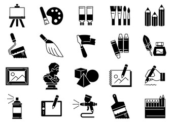 美術・画材アイコン02　Art & Art Supplies icons