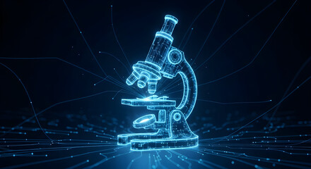Digital Microscope Neon Light Science Technology