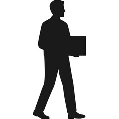 people shopping silhouette