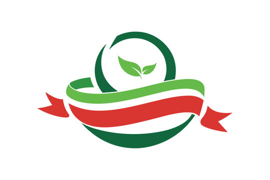 Minimalist salad bowl with arabic swirl design banner