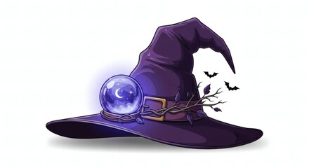 Cartoon Halloween Witch Hat 