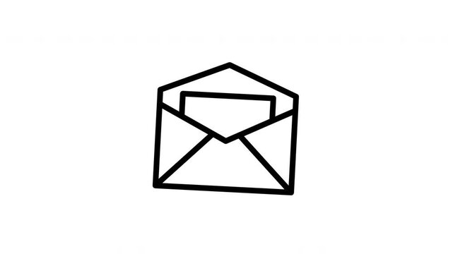 open envelope animated icon