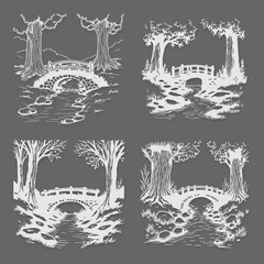 street winter vector desgine