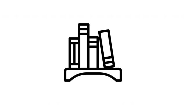 bookshelf animated icon
