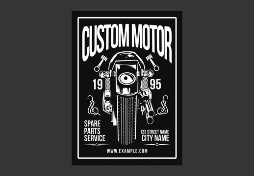 Custom Motor Flyer Poster
