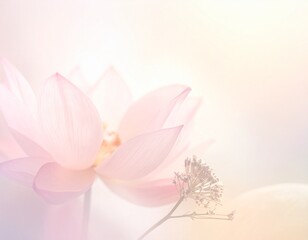 Obraz premium pink flowers on a white background