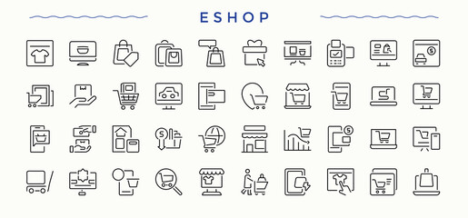 E-Commerce icon. Thin UI icons. Commerce icon set. Related to buy, promotion, purchase, sale and more.