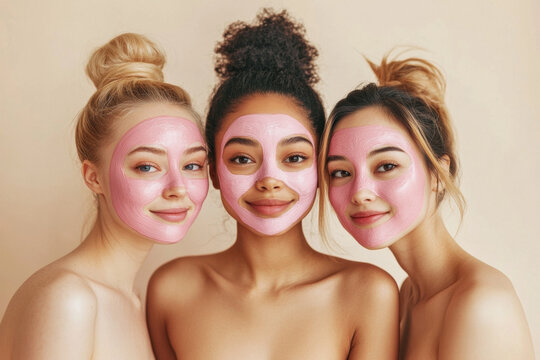 Women Enjoying Facial Masks