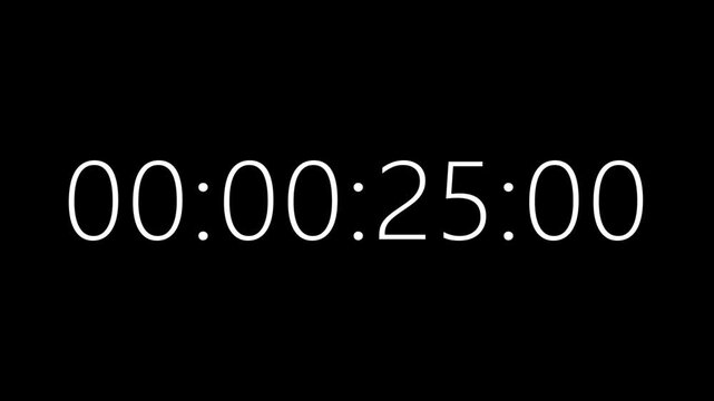 30 Seconds Countdown Timer &ndash; Clean and Minimal Animation decimal
