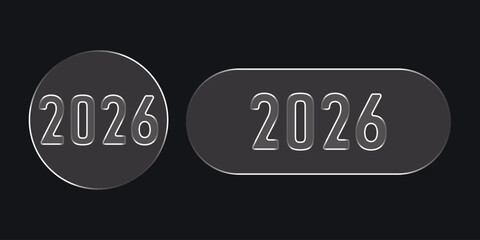 Abstract glass effect with vibrant color gradients