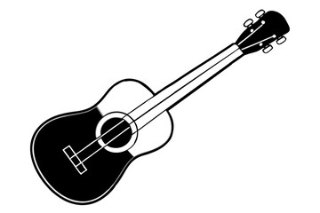 acoustic guitar vector illustration