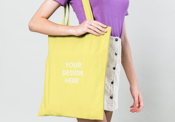Customizable Tote Bag Design Mockup PSD