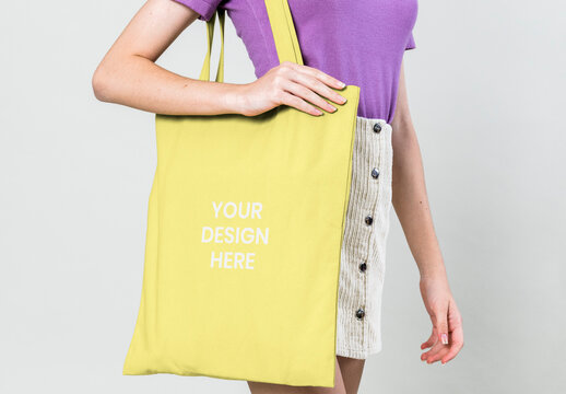 Customizable Tote Bag Design Mockup PSD