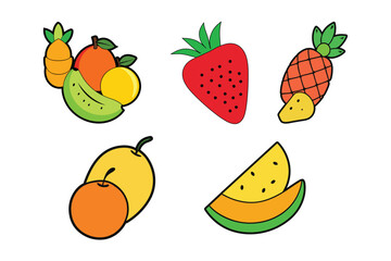 Fruit Vector Bundle Set