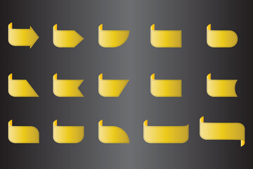 Label Banner Set Illustration