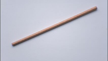 Brown paper straw for eco drink. Organic disposable tube for beverage and cocktail. Eco friendly