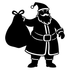 santa claus with bag
